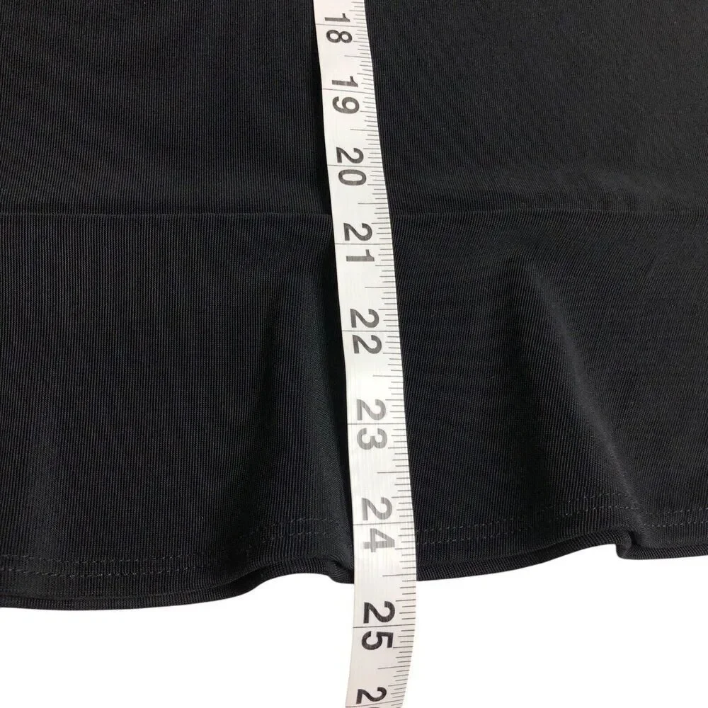 Vintage AGB Byer California Skirt Womens‎ M Black Stretch Ruffle Hem Gothic Y2K